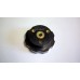 VINTAGE RADIO EQUIPMENT CONTROL KNOB, BAKERLITE WITH BRASS FITTINGS